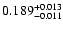 $\rm0.189^{+0.013}_{-0.011}$
