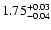 $\rm 1.75^{+0.03}_{-0.04}$