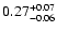 $\rm0.27^{+0.07}_{-0.06}$