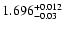 $\rm 1.696^{+0.012}_{-0.03}$