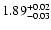 $\rm 1.89^{+0.02}_{-0.03}$