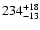$\rm 234^{+18}_{-13}$