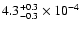 $ 4.3^{+0.3}_{-0.3} \times10^{-4}$