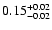 $\rm0.15^{+0.02}_{-0.02}$