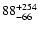 $\rm 88^{+254}_{-66}$
