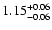 $\rm 1.15^{+0.06}_{-0.06}$