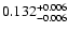 $\rm0.132^{+0.006}_{-0.006}$
