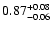 $\rm0.87^{+0.08}_{-0.06}$