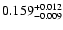 $\rm0.159^{+0.012}_{-0.009}$