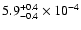 $ 5.9^{+0.4}_{-0.4}\times10^{-4}$