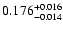 $\rm0.176^{+0.016}_{-0.014}$