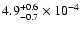 $ 4.9^{+0.6}_{-0.7}\times10^{-4}$