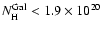 $N_{\rm H}^{\rm Gal} < 1.9\times10^{20}$