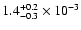 $1.4^{+0.2}_{-0.3}\times10^{-3}$