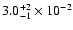 $3.0^{+2}_{-1}\times10^{-2}$