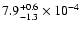 $7.9^{+0.6}_{-1.3}\times10^{-4}$
