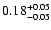 $\rm0.18^{+0.05}_{-0.05}$