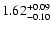 $\rm 1.62^{+0.09}_{-0.10}$