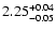 $\rm 2.25^{+0.04}_{-0.05}$