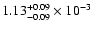 $\rm 1.13^{+0.09}_{-0.09}\times10^{-3}$