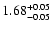 $\rm 1.68^{+0.05}_{-0.05}$