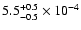 $\rm 5.5^{+0.5}_{-0.5}\times10^{-4}$