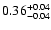 $\rm0.36^{+0.04}_{-0.04}$