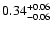$\rm0.34^{+0.06}_{-0.06}$