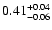 $\rm0.41^{+0.04}_{-0.06}$