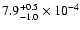 $7.9^{+0.5}_{-1.0}\times10^{-4}$