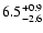 $\rm 6.5^{+0.9}_{-2.6}$