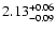 $\rm 2.13^{+0.06}_{-0.09}$