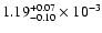 $1.19^{+0.07}_{-0.10}\times10^{-3}$