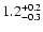 $\rm 1.2^{+0.2}_{-0.3}$