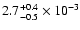 $2.7^{+0.4}_{-0.5}\times10^{-3}$