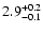 $\rm 2.9^{+0.2}_{-0.1}$