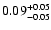 $\rm0.09^{+0.05}_{-0.05}$