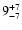 $\rm 9^{+7}_{-7}$