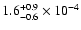 $1.6^{+0.9}_{-0.6}\times10^{-4}$