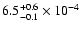 $6.5^{+0.6}_{-0.1}\times10^{-4}$