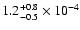 $1.2^{+0.8}_{-0.5}\times10^{-4}$