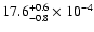 $17.6^{+0.6}_{-0.8}\times10^{-4}$