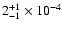 $\rm 2^{+1}_{-1}\times10^{-4}$