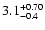 $\rm 3.1^{+0.70}_{-0.4}$