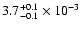 $3.7^{+0.1}_{-0.1} \times 10^{-3}$