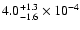 $4.0^{+1.3}_{-1.6}\times10^{-4}$
