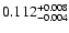 $\rm0.112^{+0.008}_{-0.004}$
