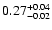 $\rm0.27^{+0.04}_{-0.02}$