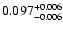 $\rm0.097^{+0.006}_{-0.006}$