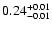 $\rm0.24^{+0.01}_{-0.01}$